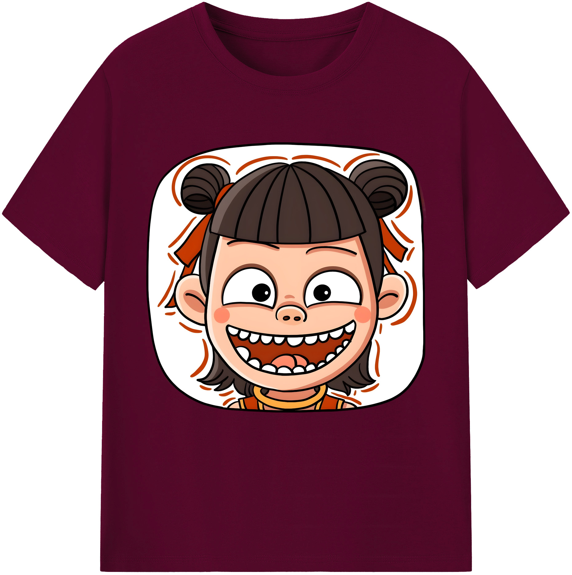 （画像用） Ne Zha 2 ナタ 魔童の大暴れ レディースカジュアルプリントTシャツ（綿100％）
